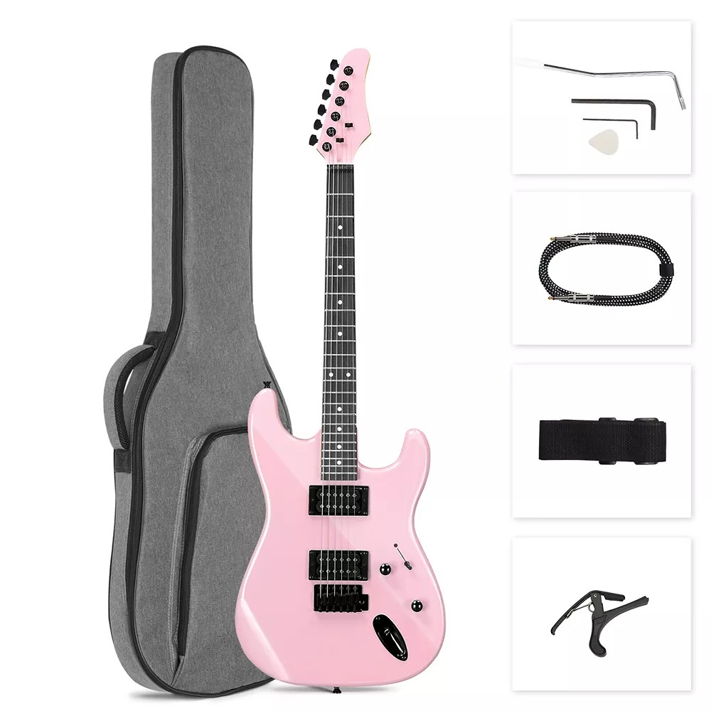 Ktaxon 39in KST Electric Guitar School Band Basswood With Gig Bag & Tools