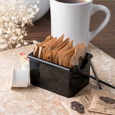 Carlisle Black SAN Plastic Sugar Caddy - 24/Case for restaurant