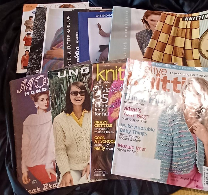 Lot of 11 Assorted Designer Knitting Pattern Books