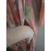 Vtg Stella Fagin for Neiman Marcus Peach Floral Zip Front Long Dress Womans Md