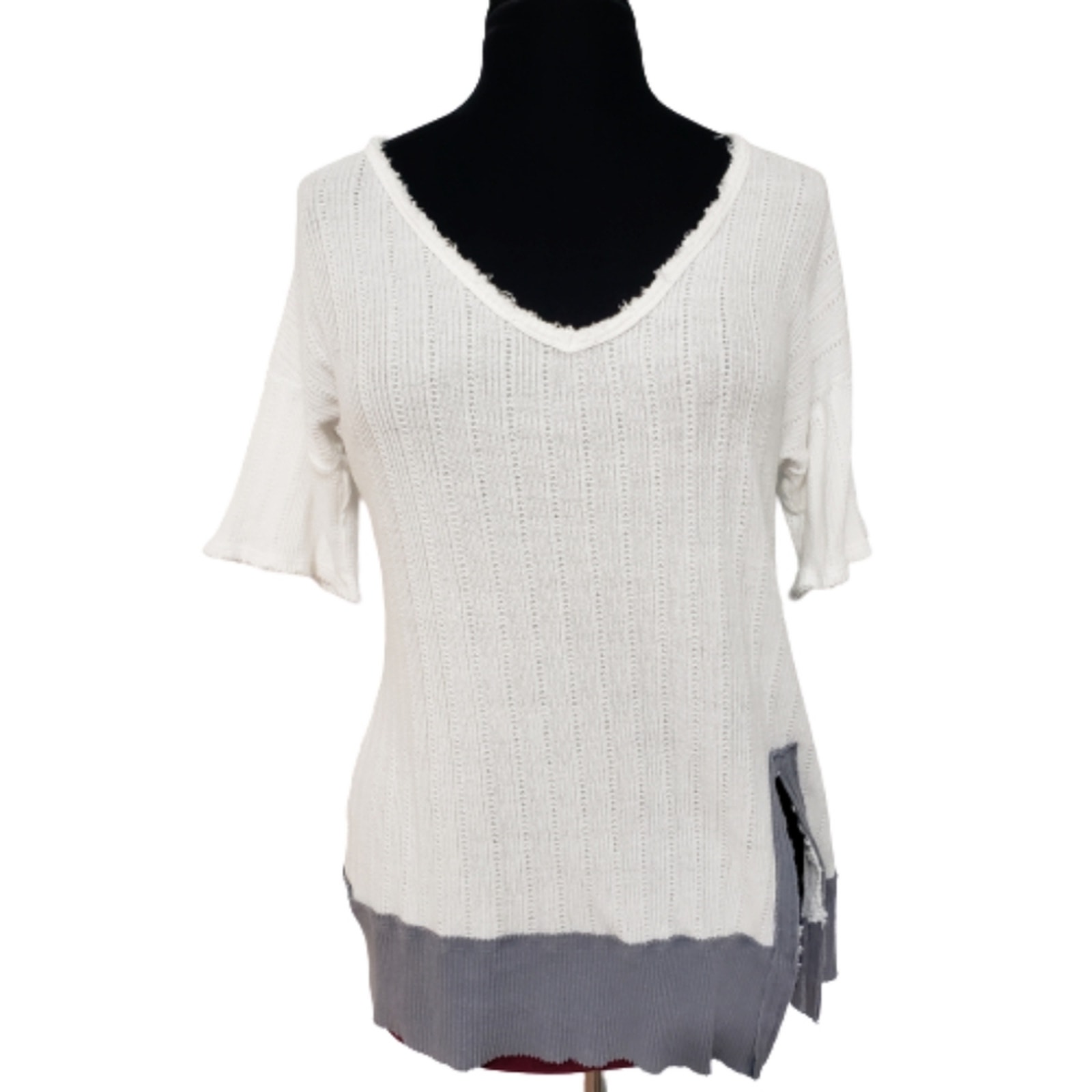 Gilded Intent White Short Sleeve Top Small