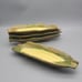 Vintage Americana Folk Art Ceramic Corn-On The Cob Dishes - Set of 4