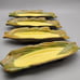 Vintage Americana Folk Art Ceramic Corn-On The Cob Dishes - Set of 4