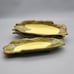 Vintage Americana Folk Art Ceramic Corn-On The Cob Dishes - Set of 4