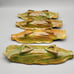 Vintage Americana Folk Art Ceramic Corn-On The Cob Dishes - Set of 4