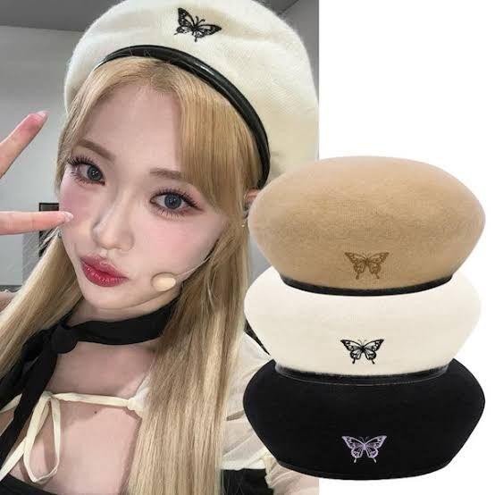 Almost Blue BUTTERFLY BERET Beret Hat Korea