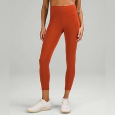 NWT Lululemon Power Thru High-Rise Tight 25 *Aztec Brick W/ Pockets Size 2