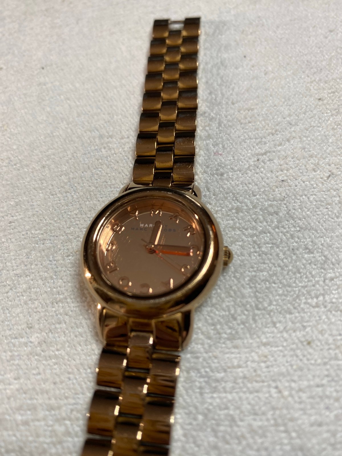 Marc Jacobs Women's MBM3175 'Mini Marci' Rose-tone Stainless Steel Watch
