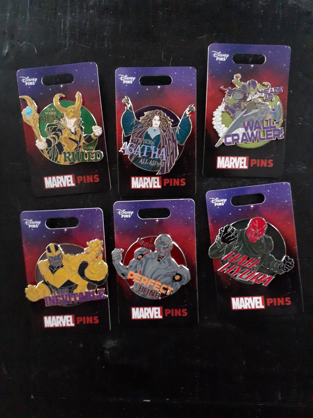2023 Disney Parks Marvel Villains Series complete set 6 LR Pin