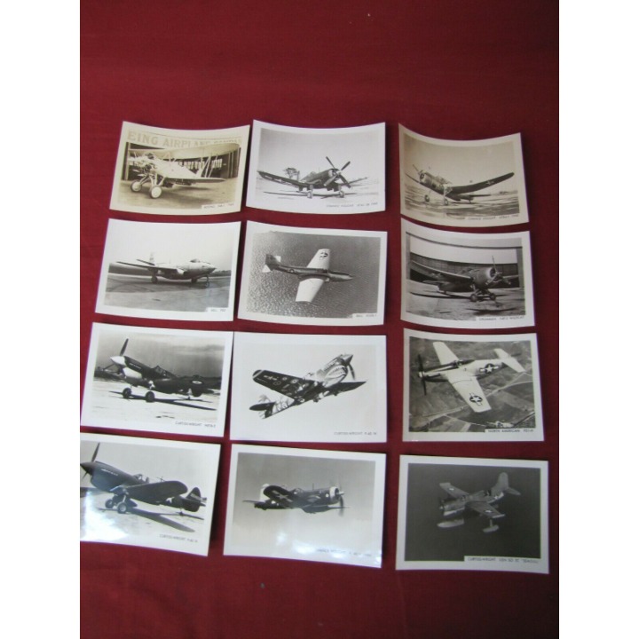 Vintage Lot of 12 Early Aviation WW1/WW2 Plane Photos #5