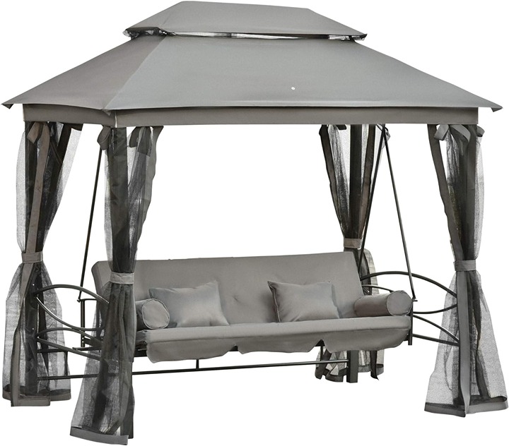 Outdoor Daybed Swing - Gray