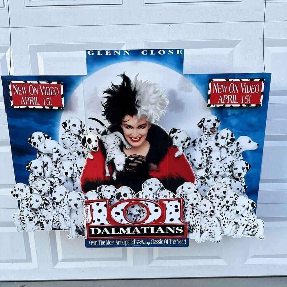 101 Dalmatians Store Pop Hanging Display Sign Promo Promotional -Read
