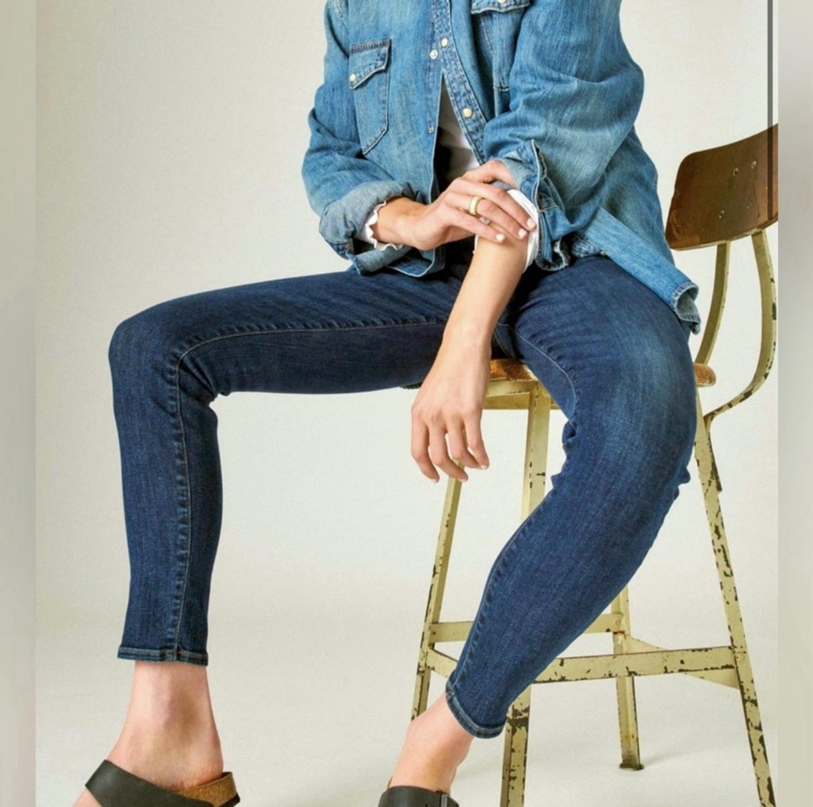 Lucky Ava Mid Rise Skinny Sculpt-Ed Series - Deep Sea