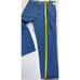 Vintage Womens 14P Linen Chambray Wide Leg Loose Fit Pants Blue