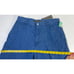 Vintage Womens 14P Linen Chambray Wide Leg Loose Fit Pants Blue