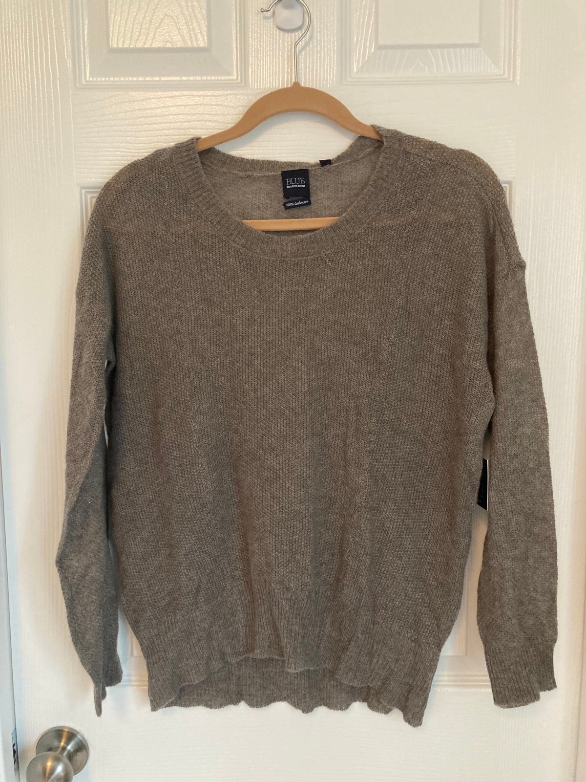 100% cashmere sweater.