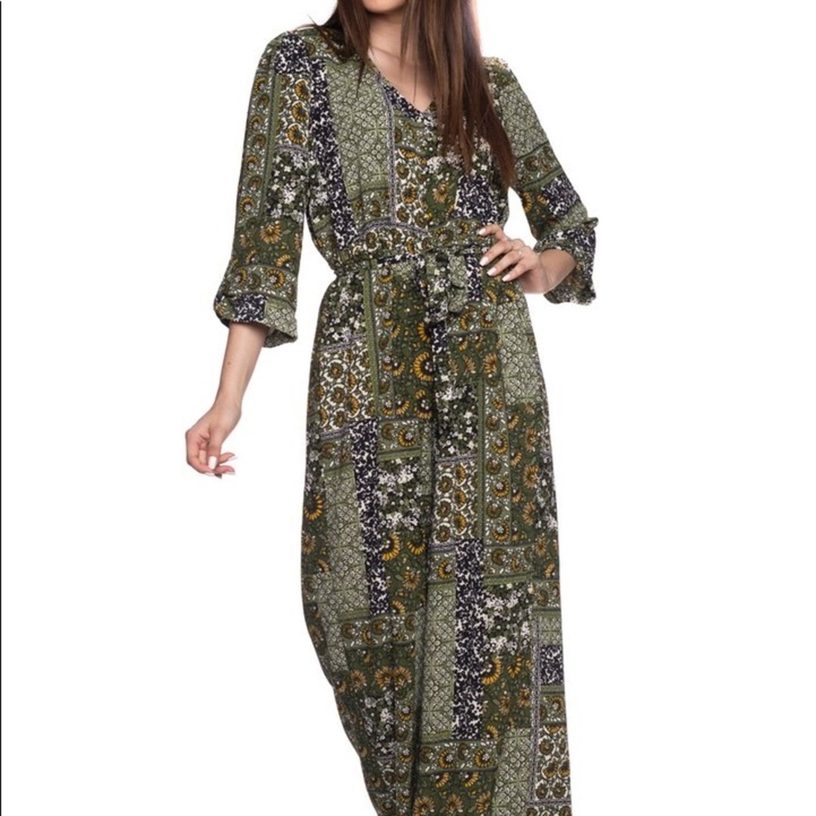Wrapper Women's Boho Jumpsuit Size Medium