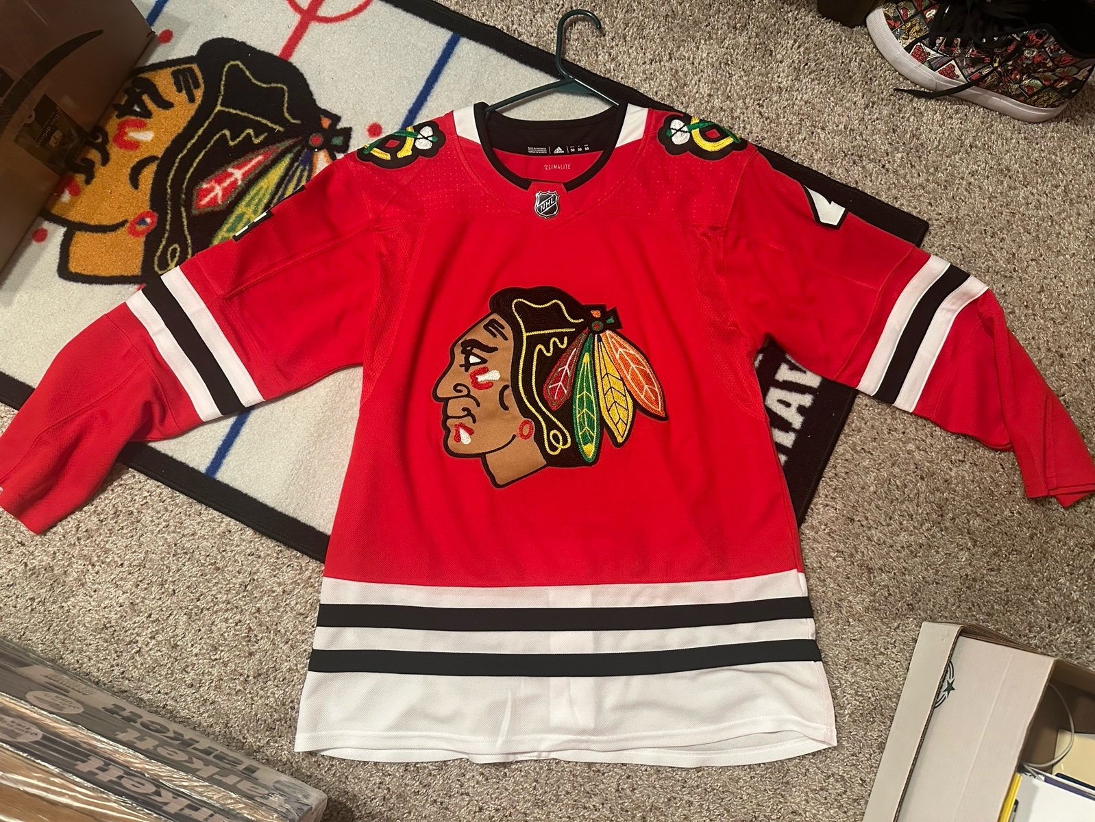 Chicago Blackhawks Seth Jones Adidas authentic Jersey size 50