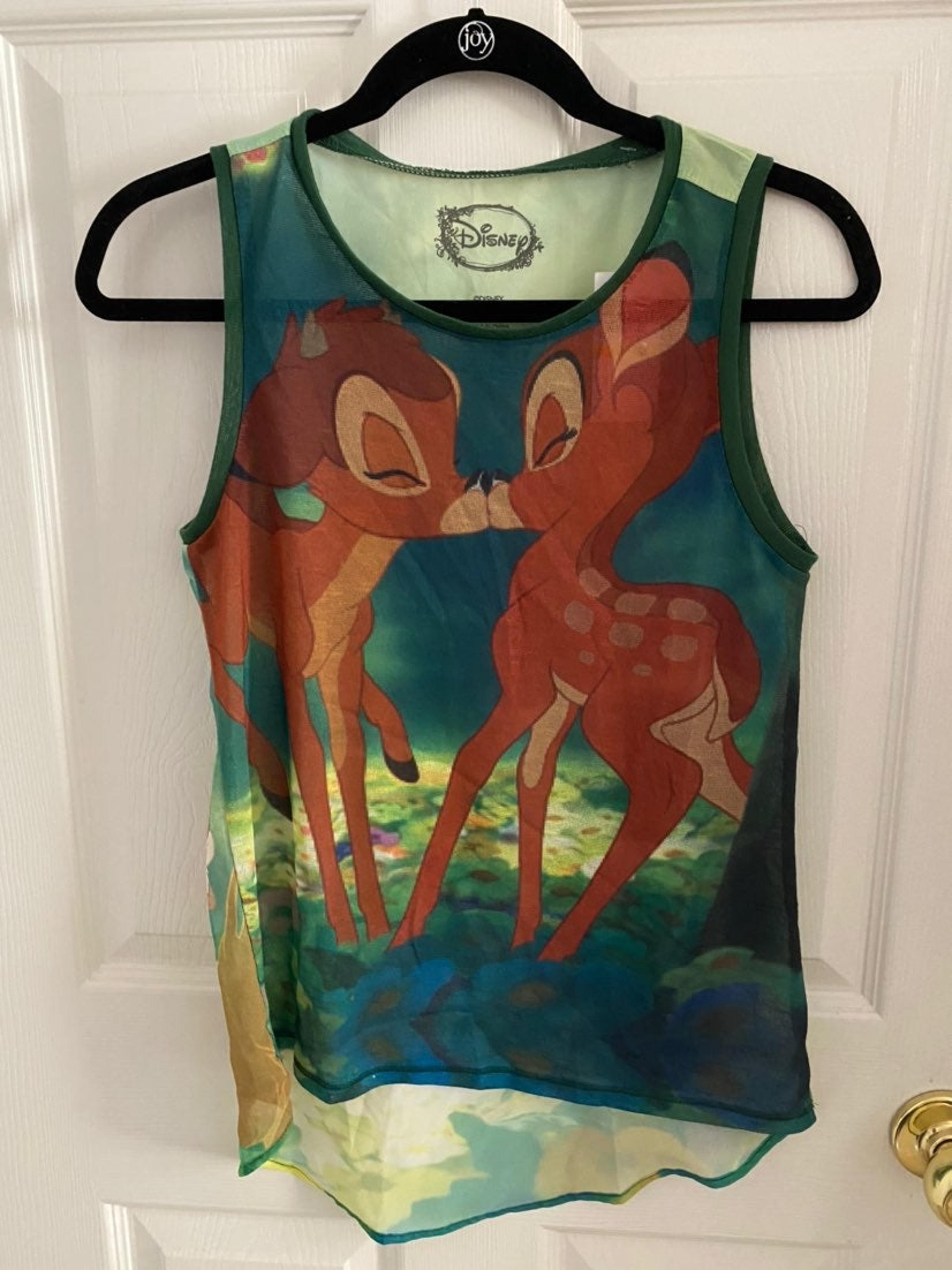 New Disney Bambi Jrs Tank Top M