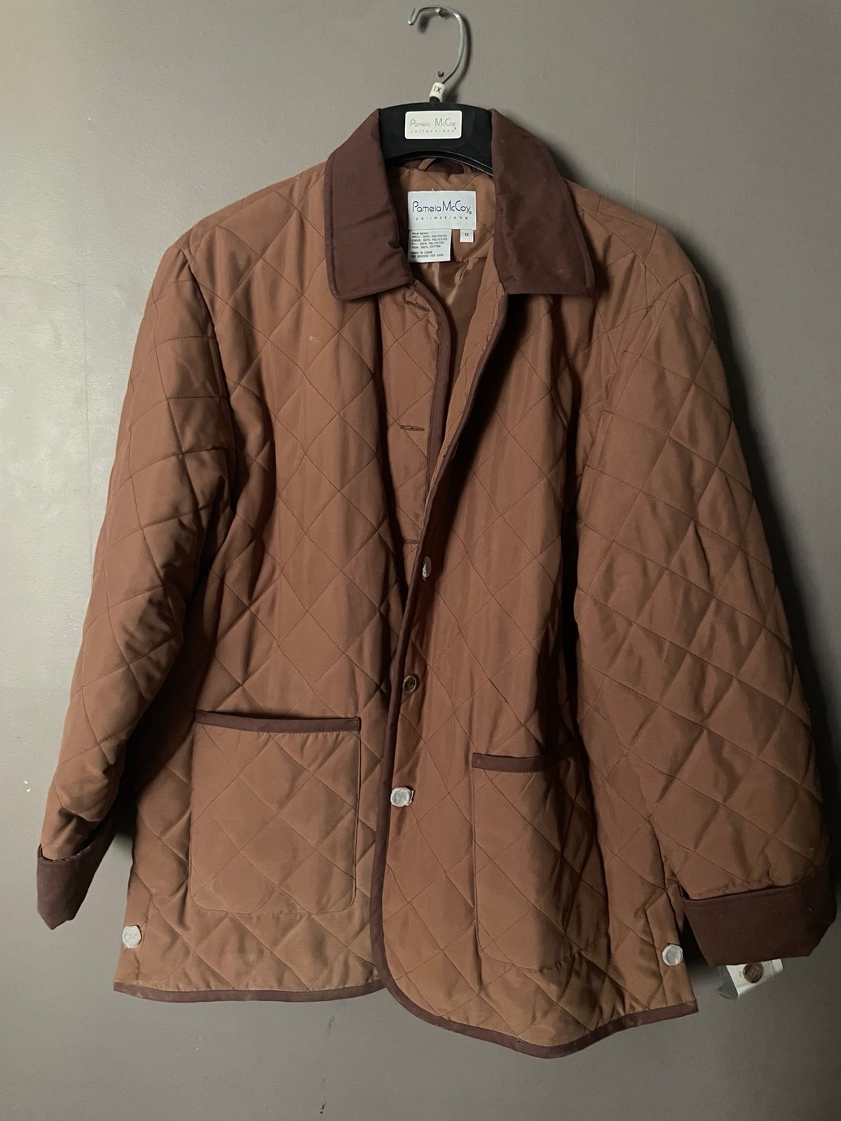Vintage Pamela McCoy Vintage Button Down Quilted Chore Barn Coat