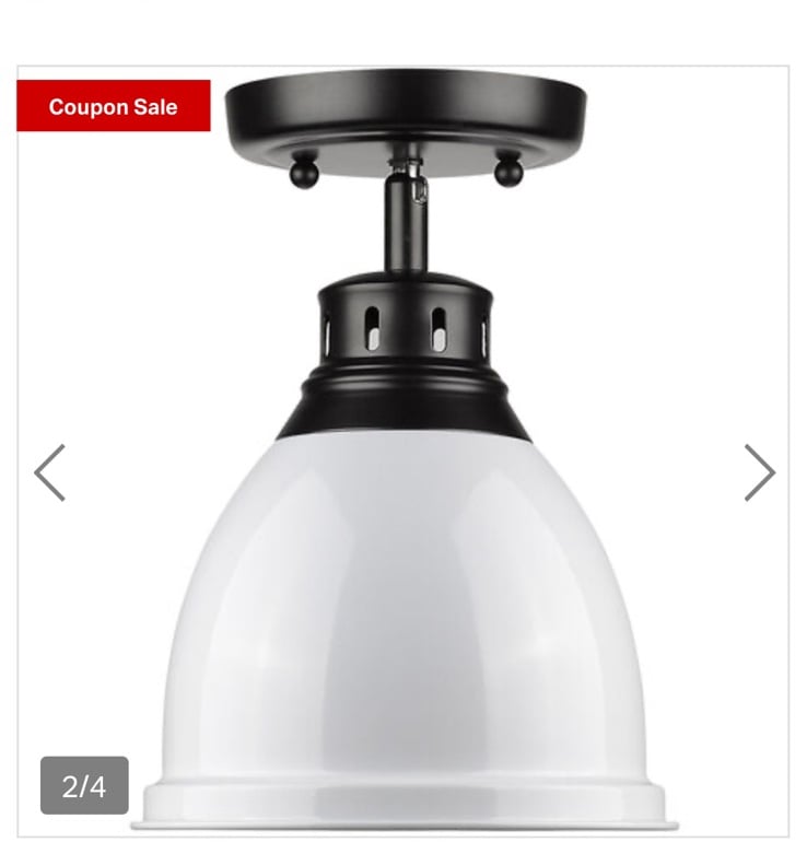 Duncan 1 Light 9 inch Matte Black Flush Mount Ceiling Light in White, Damp
