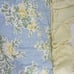 Vintage 2 King Size Pillow Shams Blue Floral Quilted LAURA ASHLEY