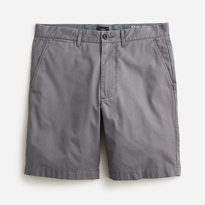 J. Crew Men’s Stretch Chino 9’’ Shorts in Grey Size 32