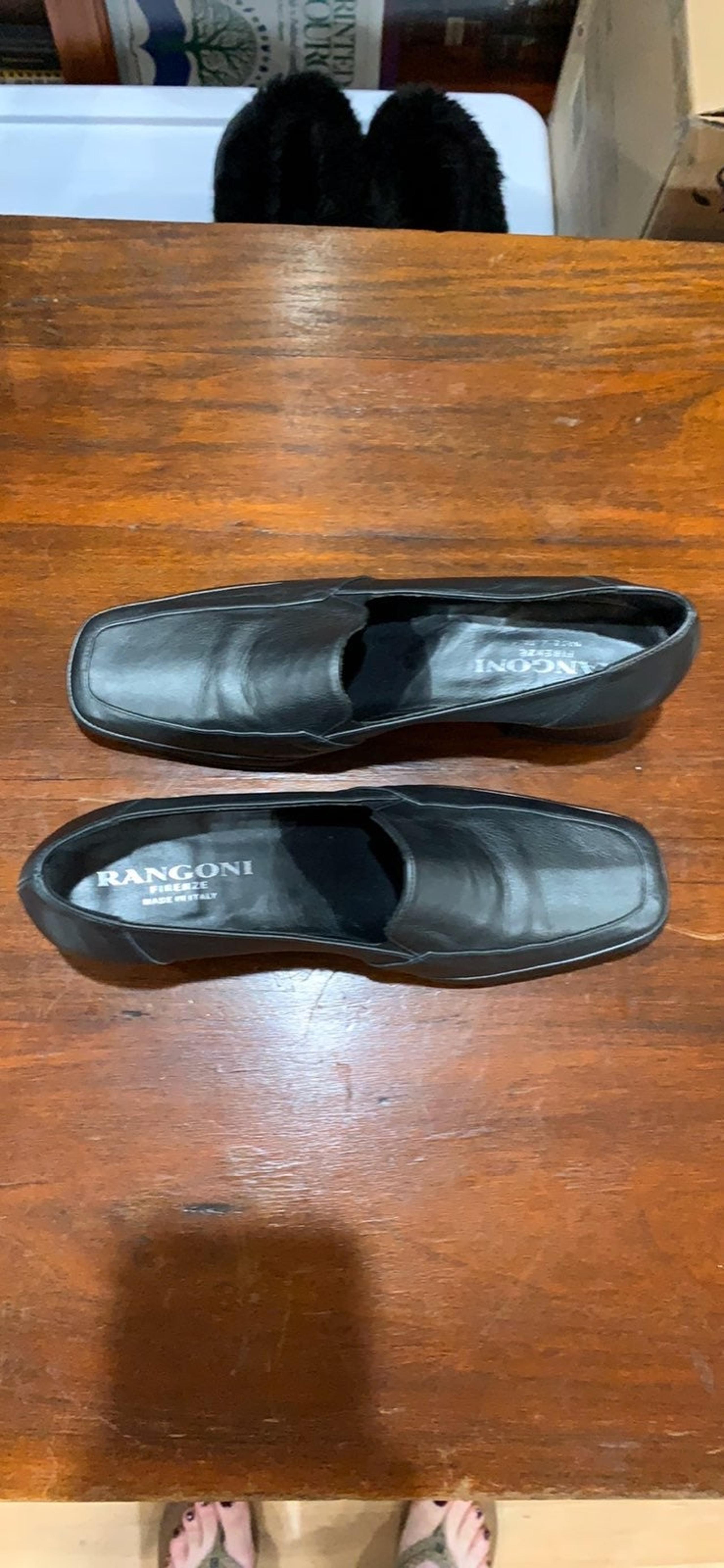 Italian Leather Metallic Gray Loafers si