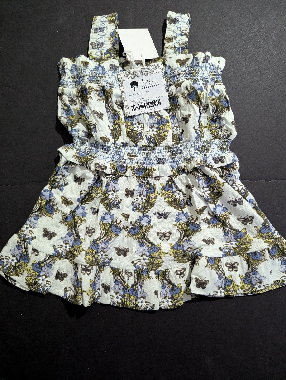 Kate Quinn Winnie tank dress floral butterfly 6-12