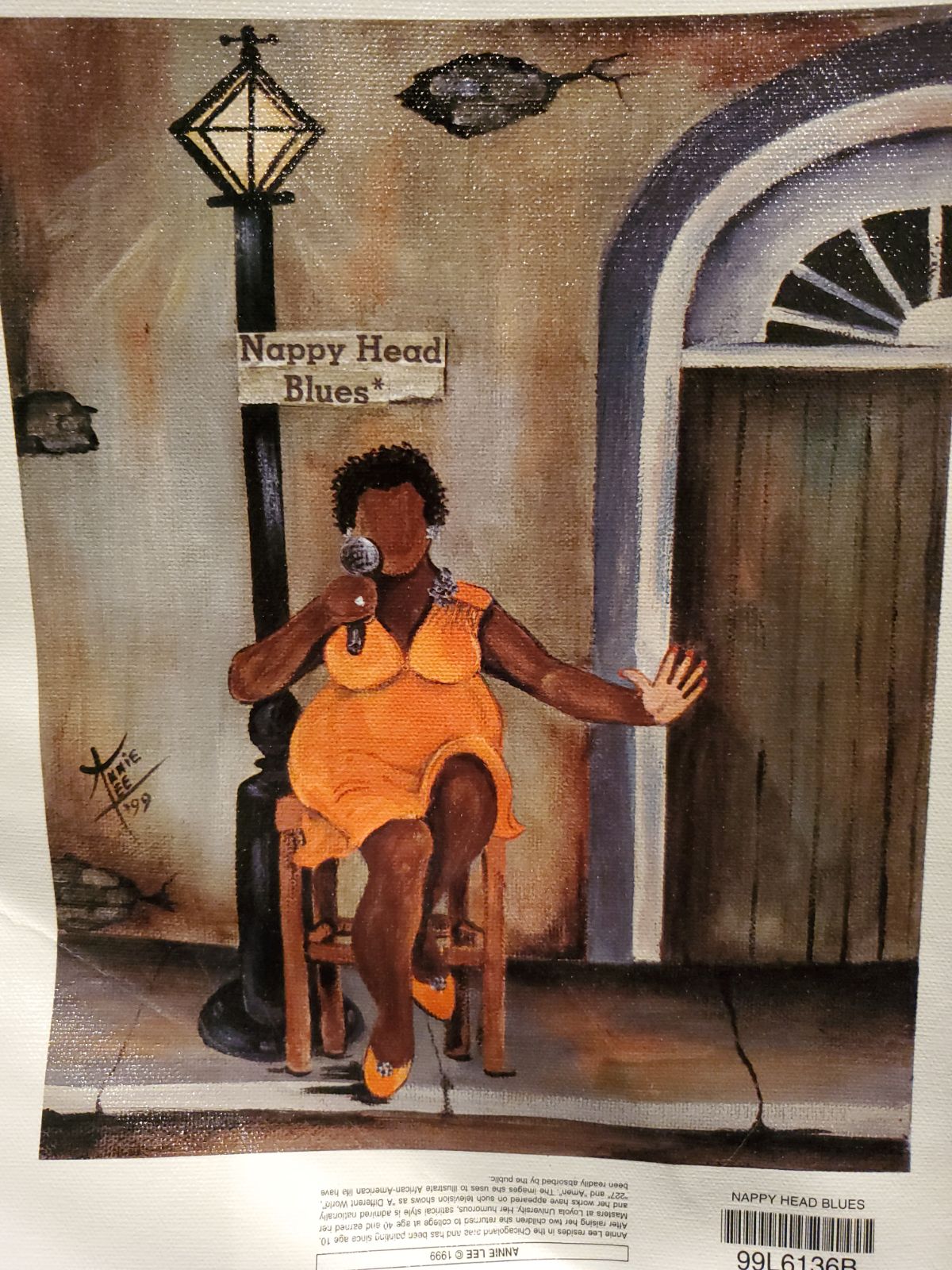 Annie Lee Painting - Nappy Head Bues