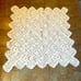 Handmade Crochet Baby Blanket Cream Floral 3D Flowers 57x56”