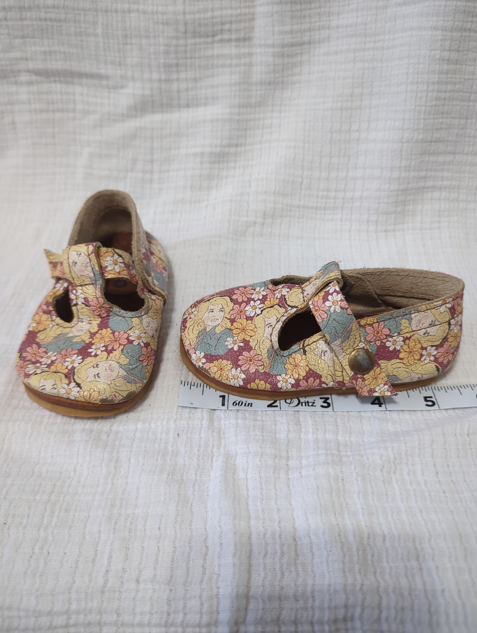 Dolly Parton handmade t strap shoes