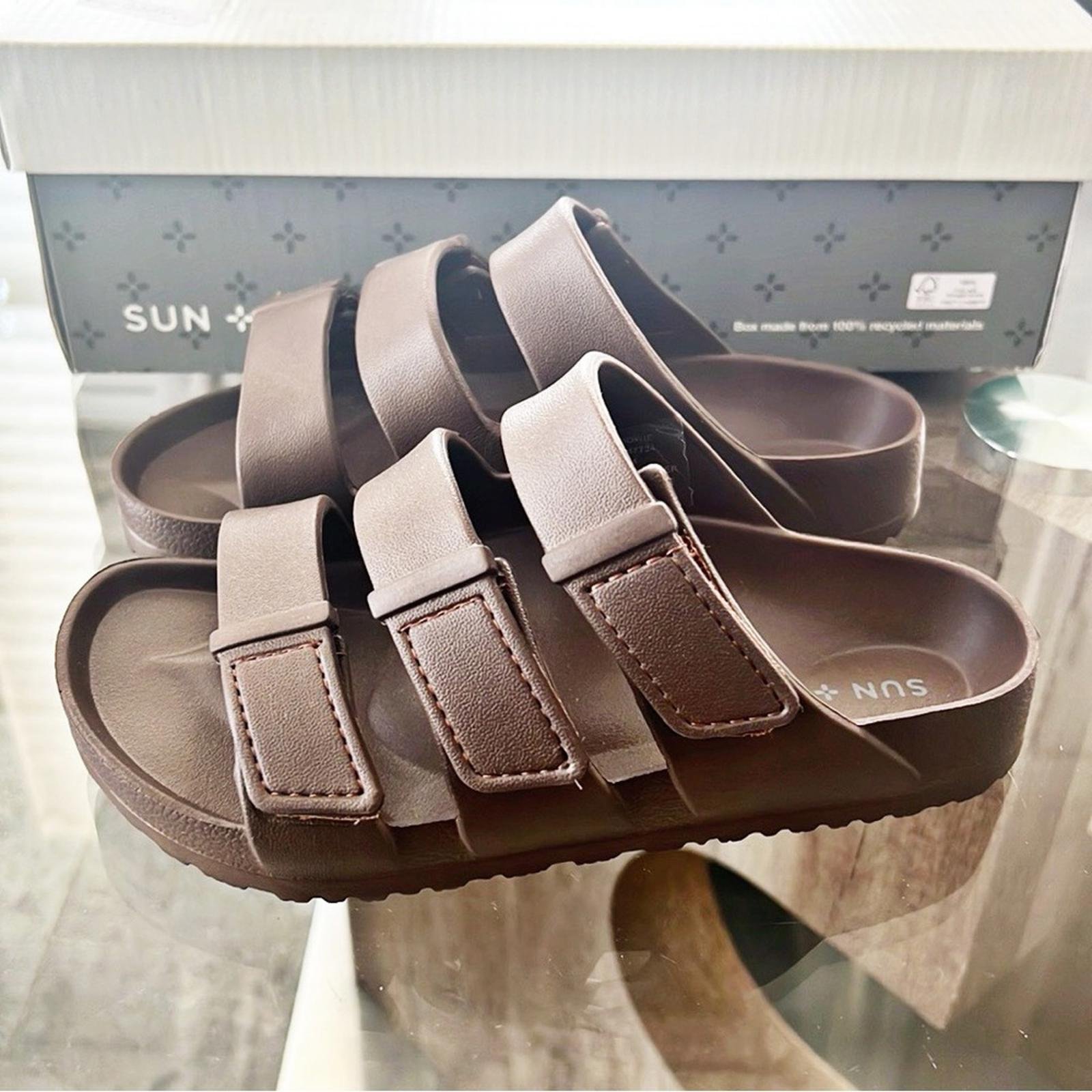 Sun+Stone Brown Bowie Sandals, Boys Size 2 New in Box