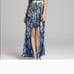 Aidan Mattox Printed Chiffon High Low Maxi Dress Gown Cocktail Formal 12