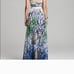 Aidan Mattox Printed Chiffon High Low Maxi Dress Gown Cocktail Formal 12