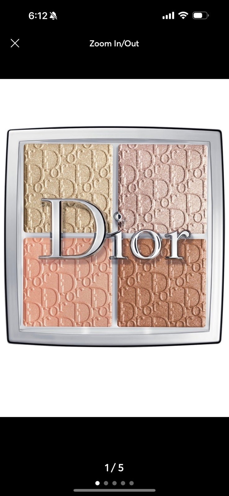 Dior Backstage Glow Face Palette, Glitz 002 NWB