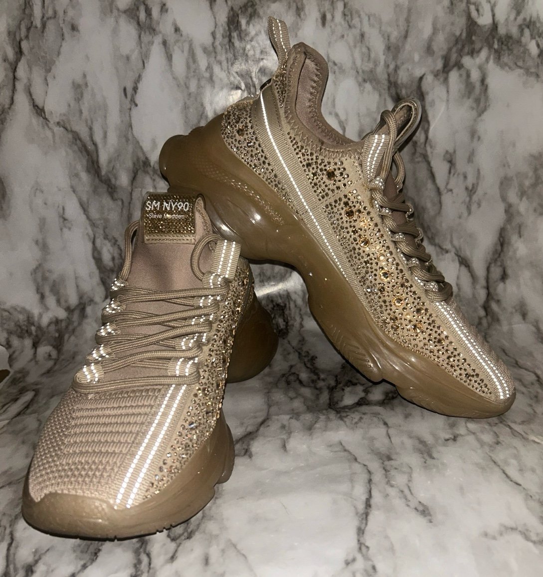 Steve Madden rhinestone shoes