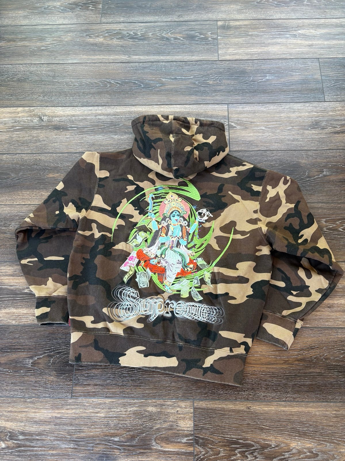 Supreme Lakshmi Zip Up Hoodie FW22 Camo
