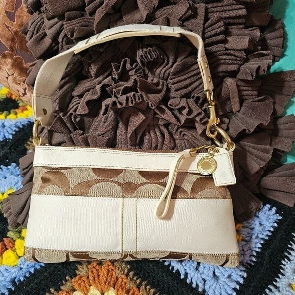 Coach y2k Anniversary Near Vintage Baguette Shoulder Bag in brown