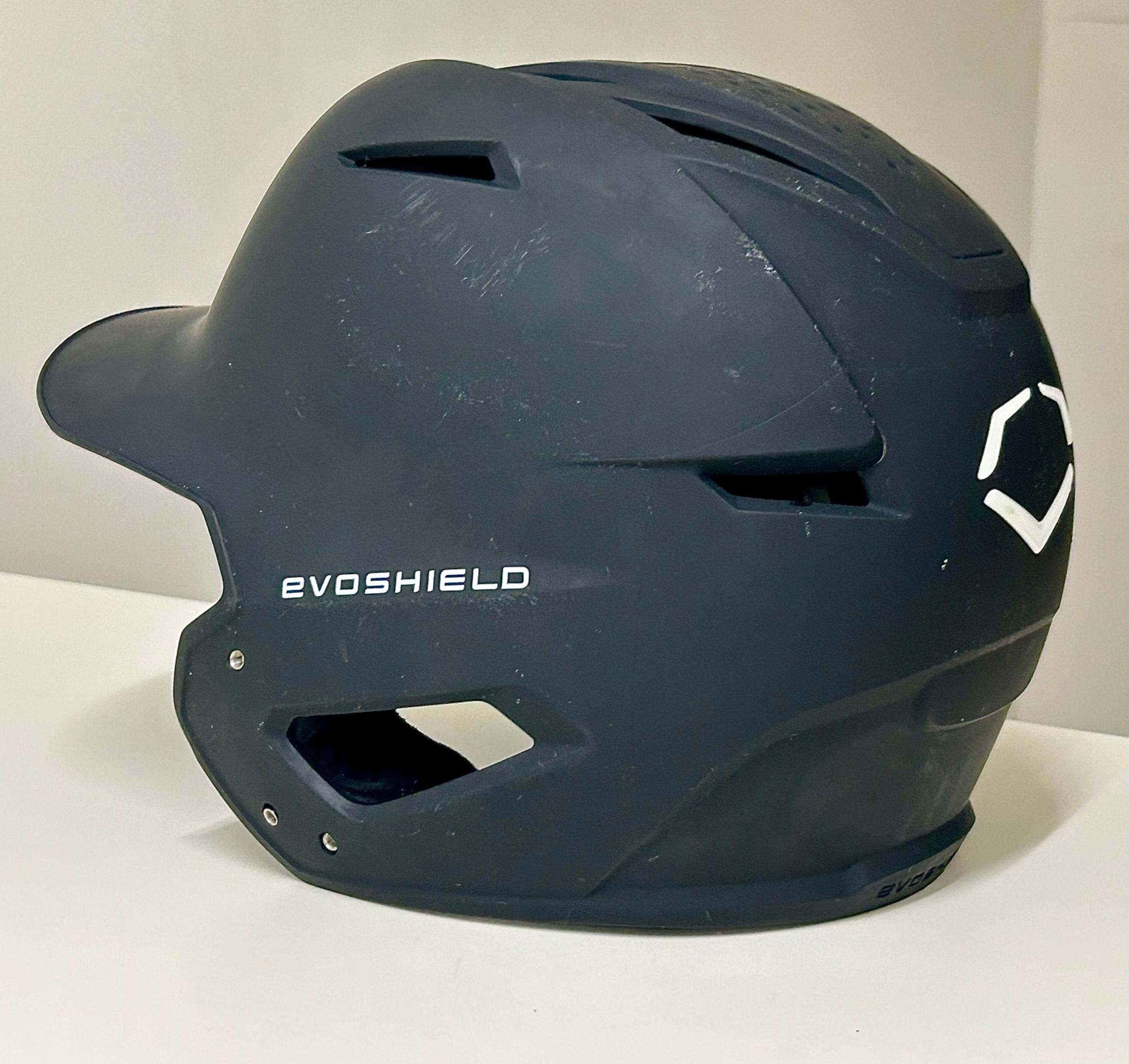 Men’s M/L Matte Black EvoShield Baseball Batting Helmet