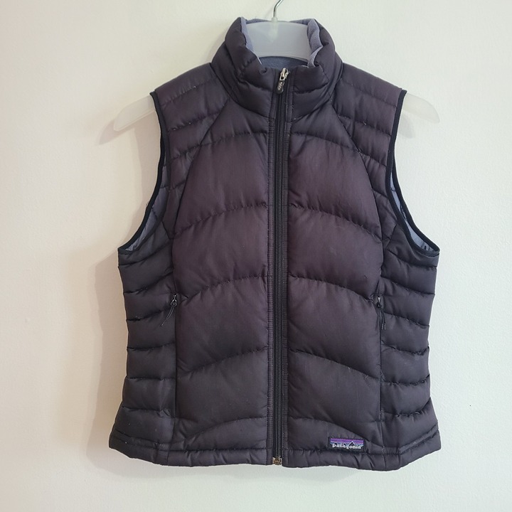 Patagonia Vtg Hi-Loft Goose Down Puffer Vest Black Women’s Size S