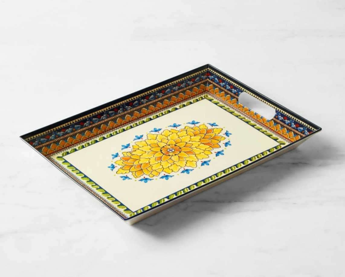Vintage WILLIAMS-SONOMA Sicily melamine serving tray