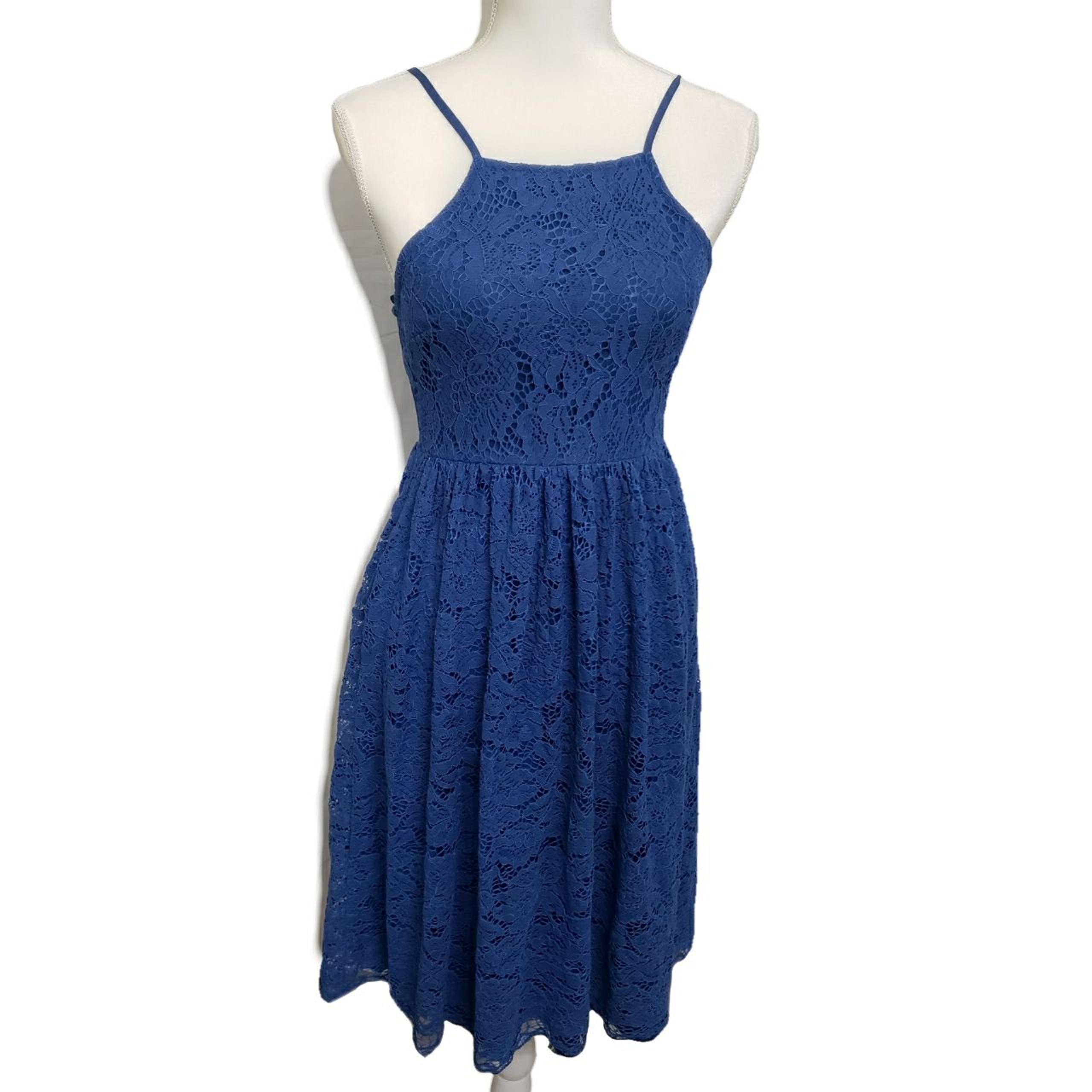 Lulu's Halter Lace Dress