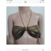 Hazy Daze Gold Sparkle Bandeau Top S