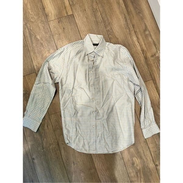 ERMENEGILDO ZEGNA Men's Two-Tone Plaid Linen-Cotton Sport Shirt