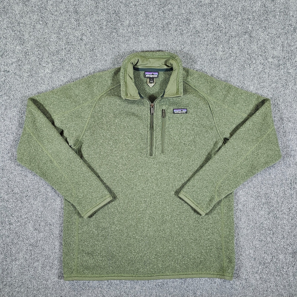 Patagonia Better Sweater 1/4 Zip Sage Green Men's Size Large Preppy STY# 25522