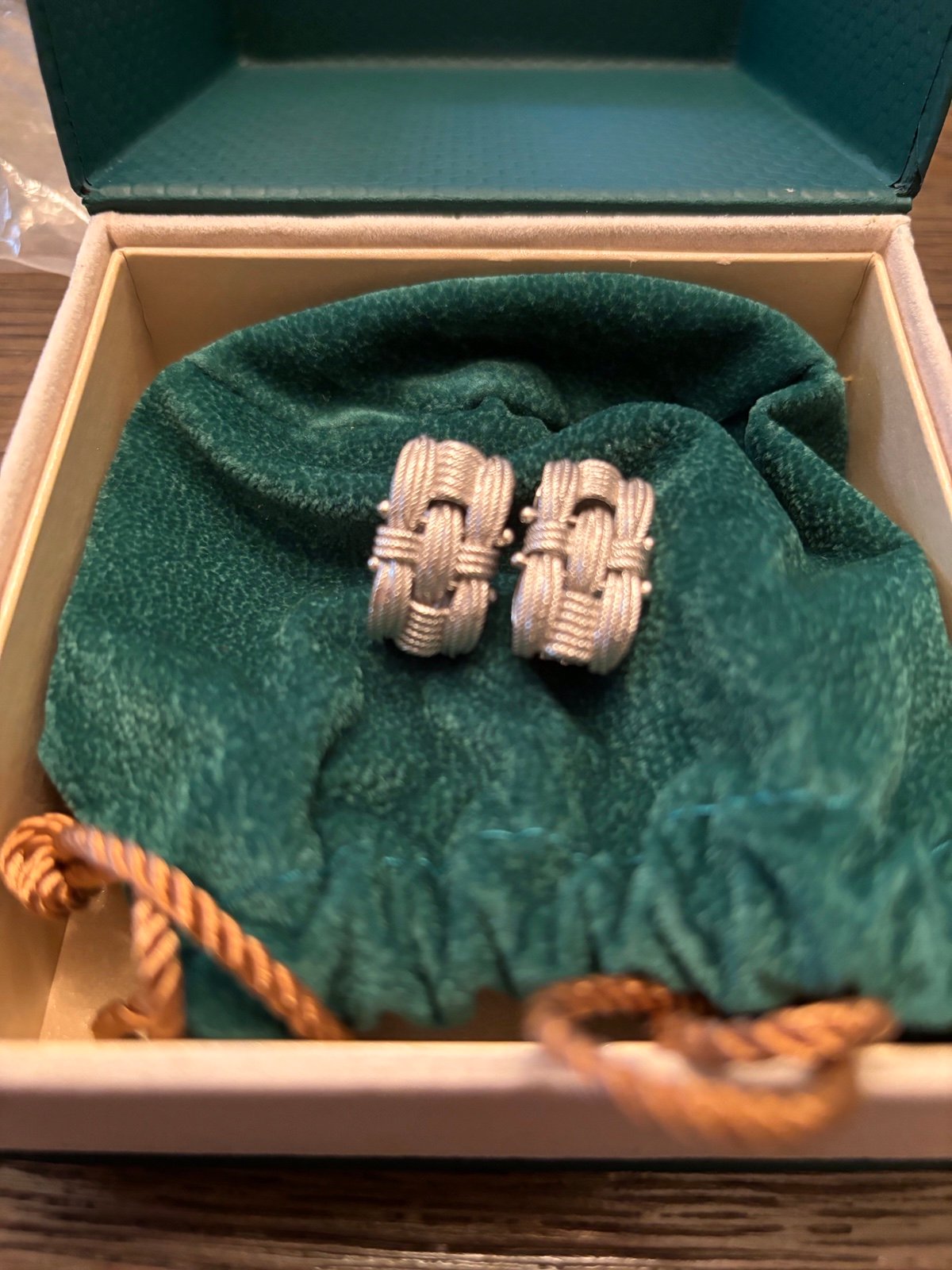 Silver earrings