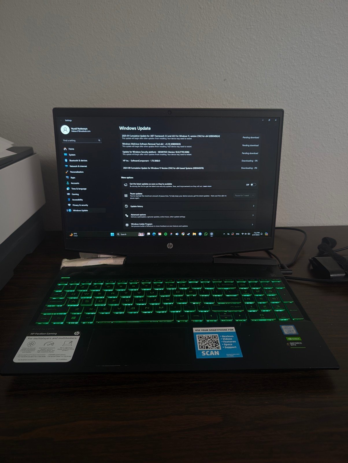 Hp pavillion gaming laptop