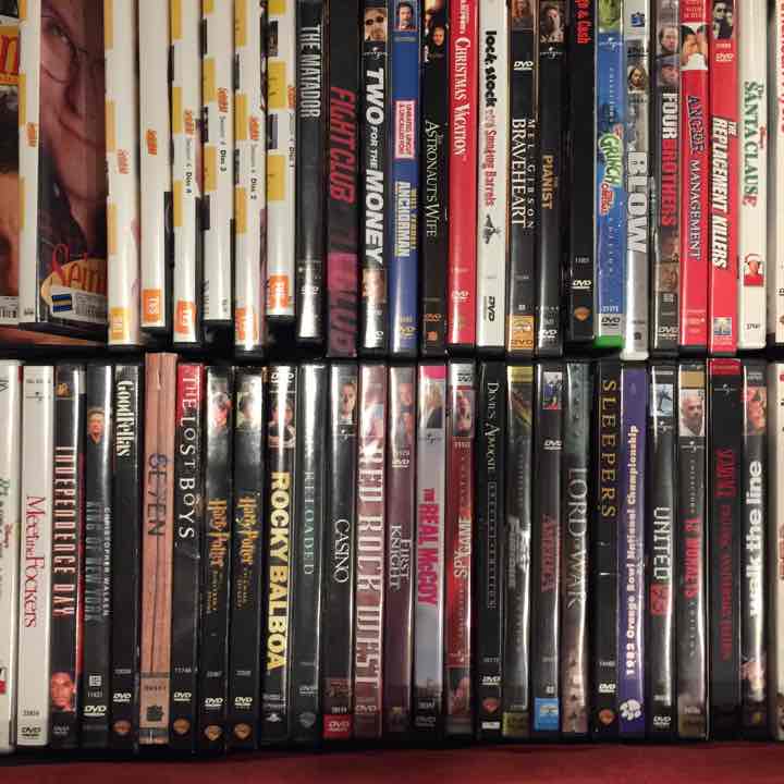 DVD collection - ~75 DVDs.