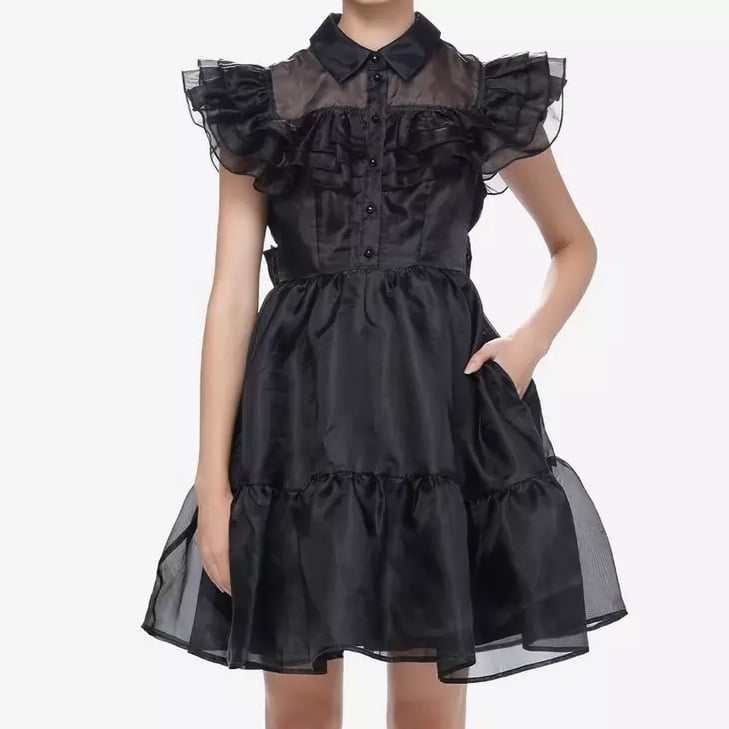 Wednesday Iconic Dance Ruffle Dress Hot Topic Cosplay Costume Addams Family